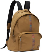 Paul Smith Brown Signature Stripe Backpack