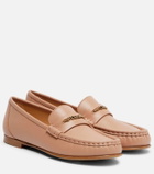 Chloé Chloé logo embellished leather loafers