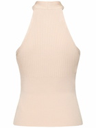 SIMKHAI - Andrea Tech Halter Knot Top