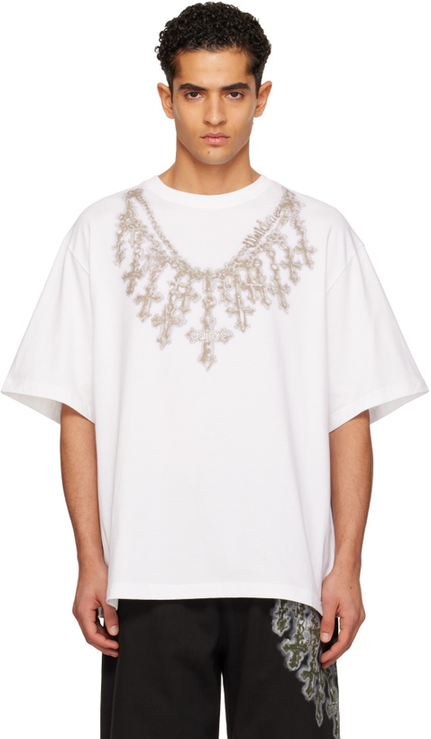 Photo: We11done White Cross Necklace T-shirt