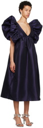 Kika Vargas SSENSE Exclusive Navy Adriana Maxi Dress