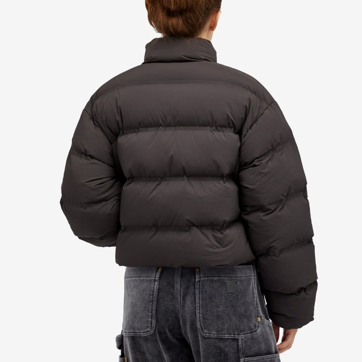 Alexander Wang Women's Cropped Puffer Coat in Black