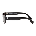 Burberry Black Acetate Rectangular Brow Sunglasses