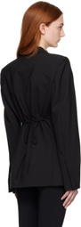 Nensi Dojaka Black Peaked Blazer