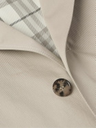 Burberry - Belted Cotton-Gabardine Trench Coat - Gray