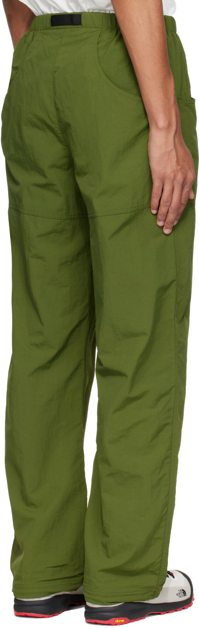 The North Face Khaki TNF Red Box Nylon Belted Trousers