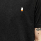 Pop Trading Company Men's x Miffy Embroidered T-Shirt in Black