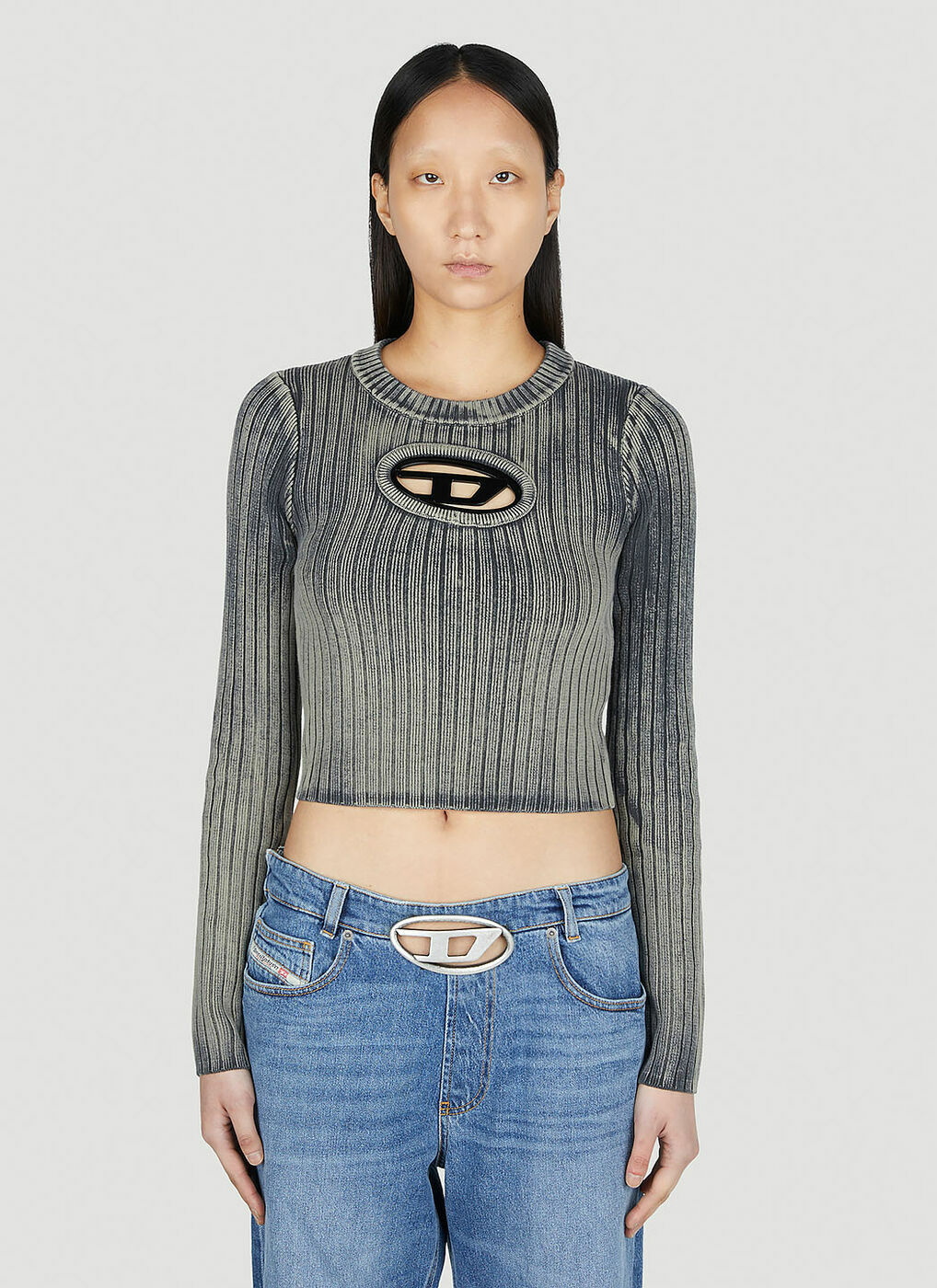 Diesel - M-Arjory Knit Top in Grey