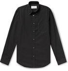 MAISON MARGIELA - Slim-Fit Garment-Dyed Cotton-Poplin Shirt - Black