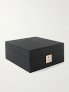 Smythson - Mara Croc-Effect Leather Six-Piece Watch Box