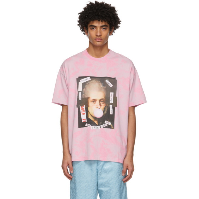 Photo: Versace Jeans Couture Pink Hey Reilly Edition Let Them Chew Gum T-Shirt