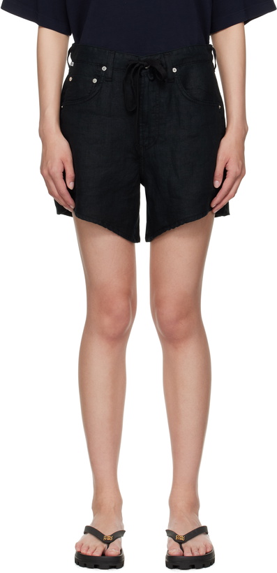 Photo: Citizens of Humanity Black Brynn Drawstring Shorts