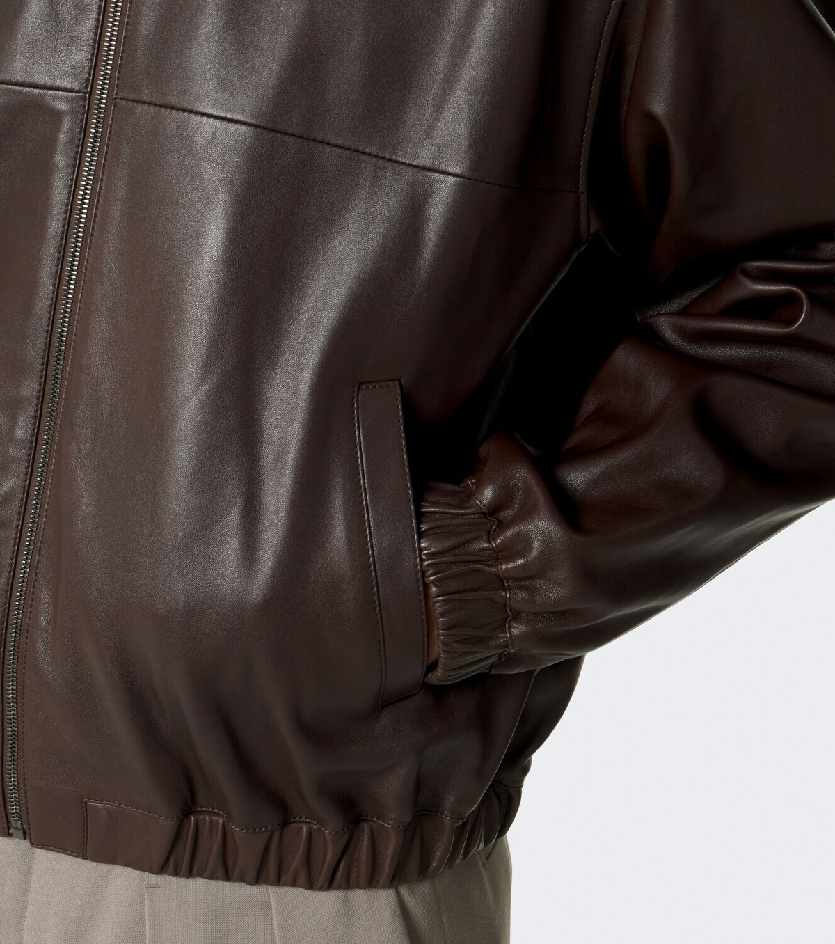 Saint Laurent Leather blouson jacket