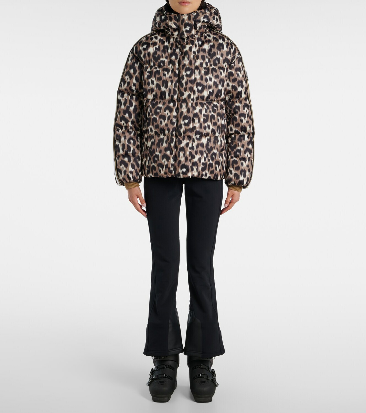 Fusalp Ada leopard-print down ski jacket