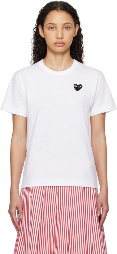 Photo: COMME des GARÇONS PLAY White Heart T-shirt
