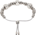 MM6 Maison Margiela Silver Beaded Bracelet