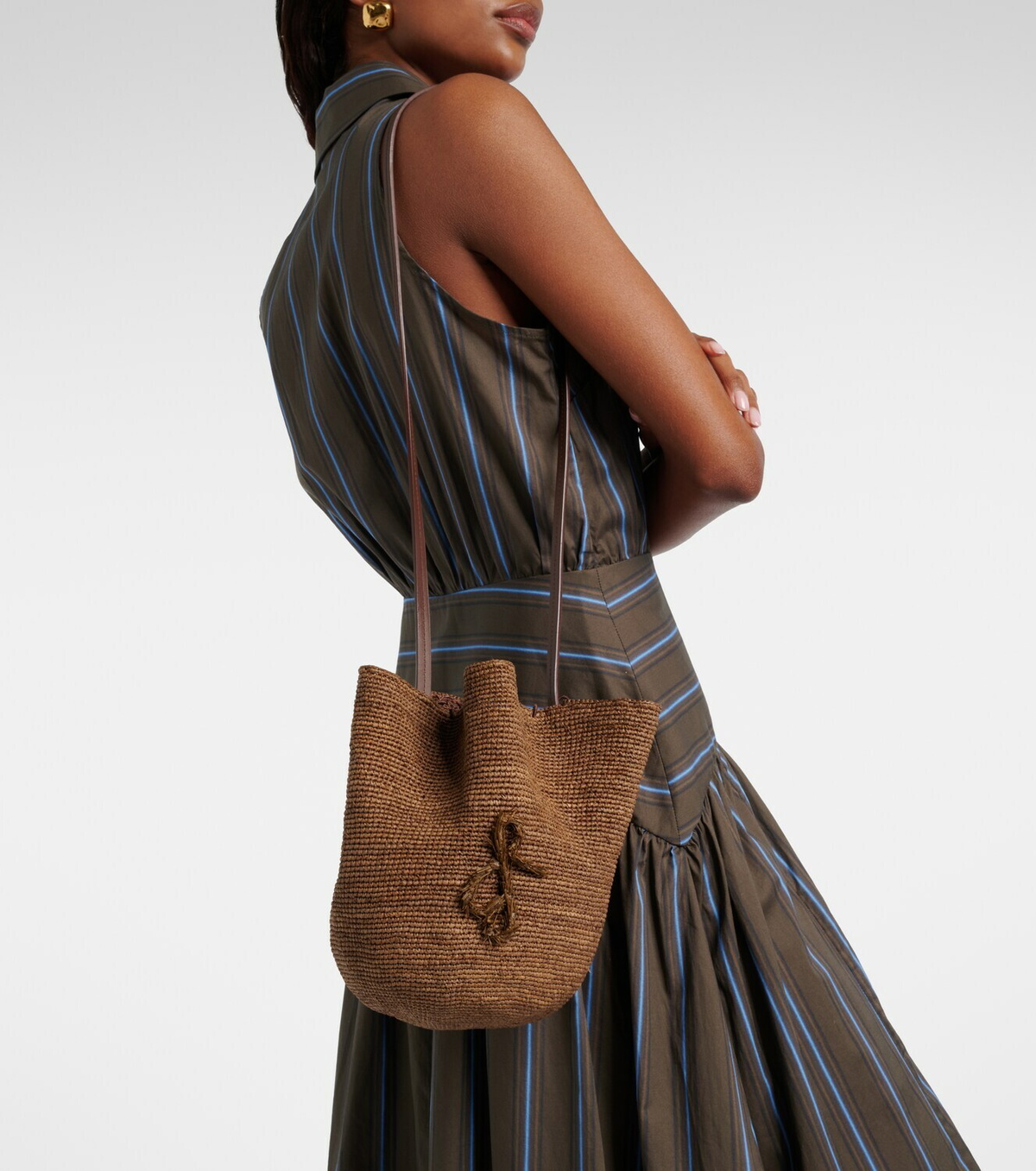 Ruslan Baginskiy HatBag raffia shoulder bag