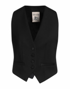 Semicouture Womens Tailored Vest in Black