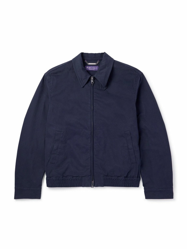 Photo: Ralph Lauren Purple label - Laurence Cotton-Blend Drill Jacket - Blue