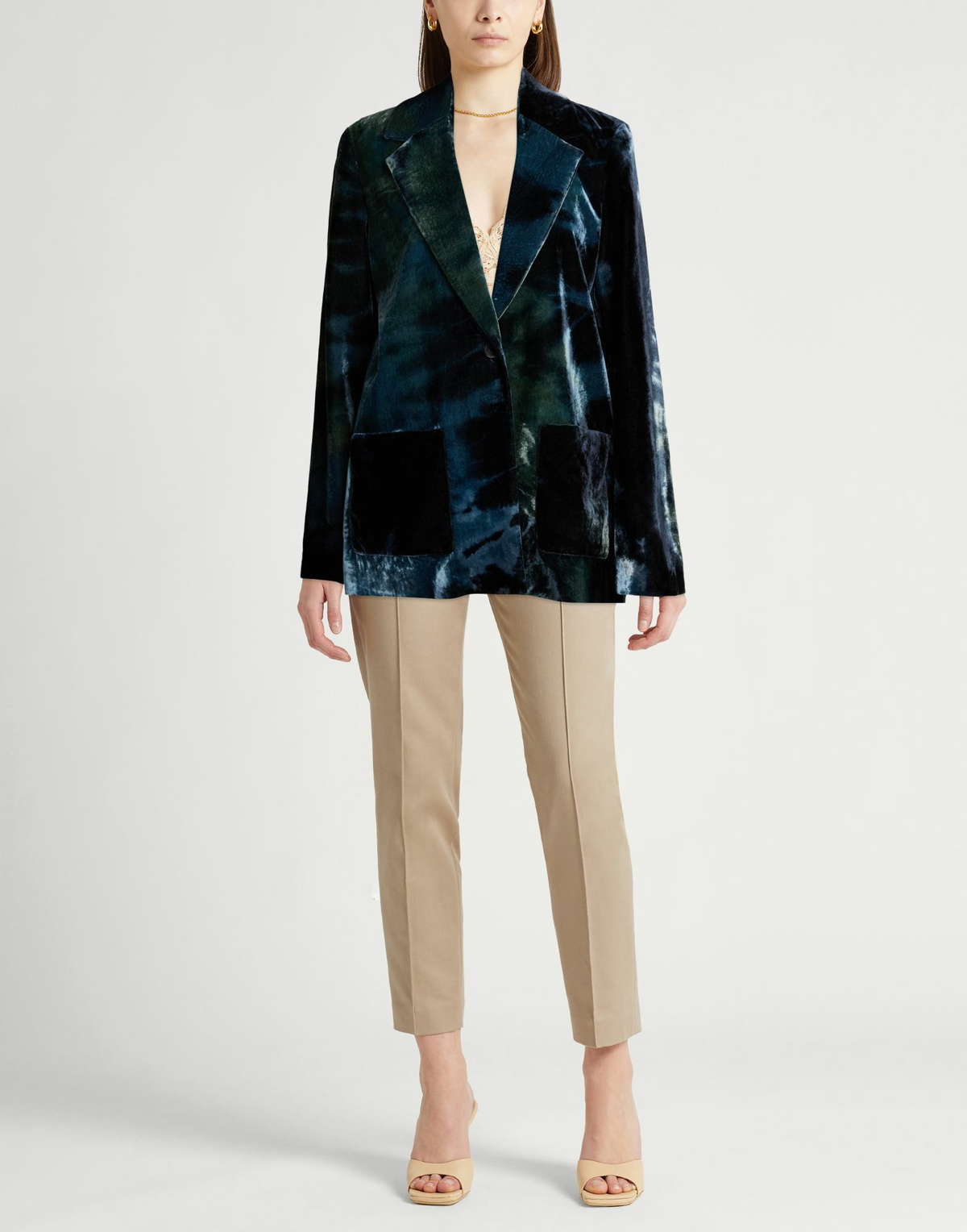 Roberto Collina Womens Blazer Midnight in Blue
