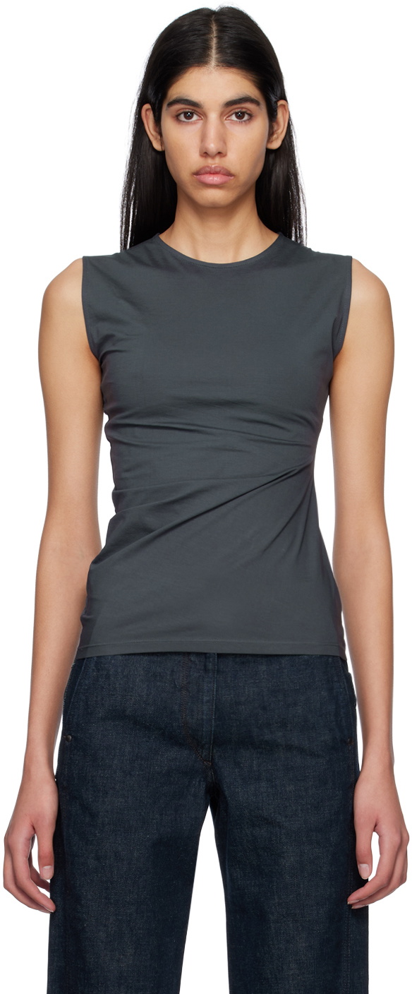 トップス LEMAIRE LONG SLEEVE SECOND SKIN TOP Rib Long Sleeve T-Shirt – La Garçonne