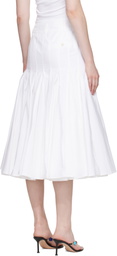 JACQUEMUS White Plage 'The Agave' Midi Skirt