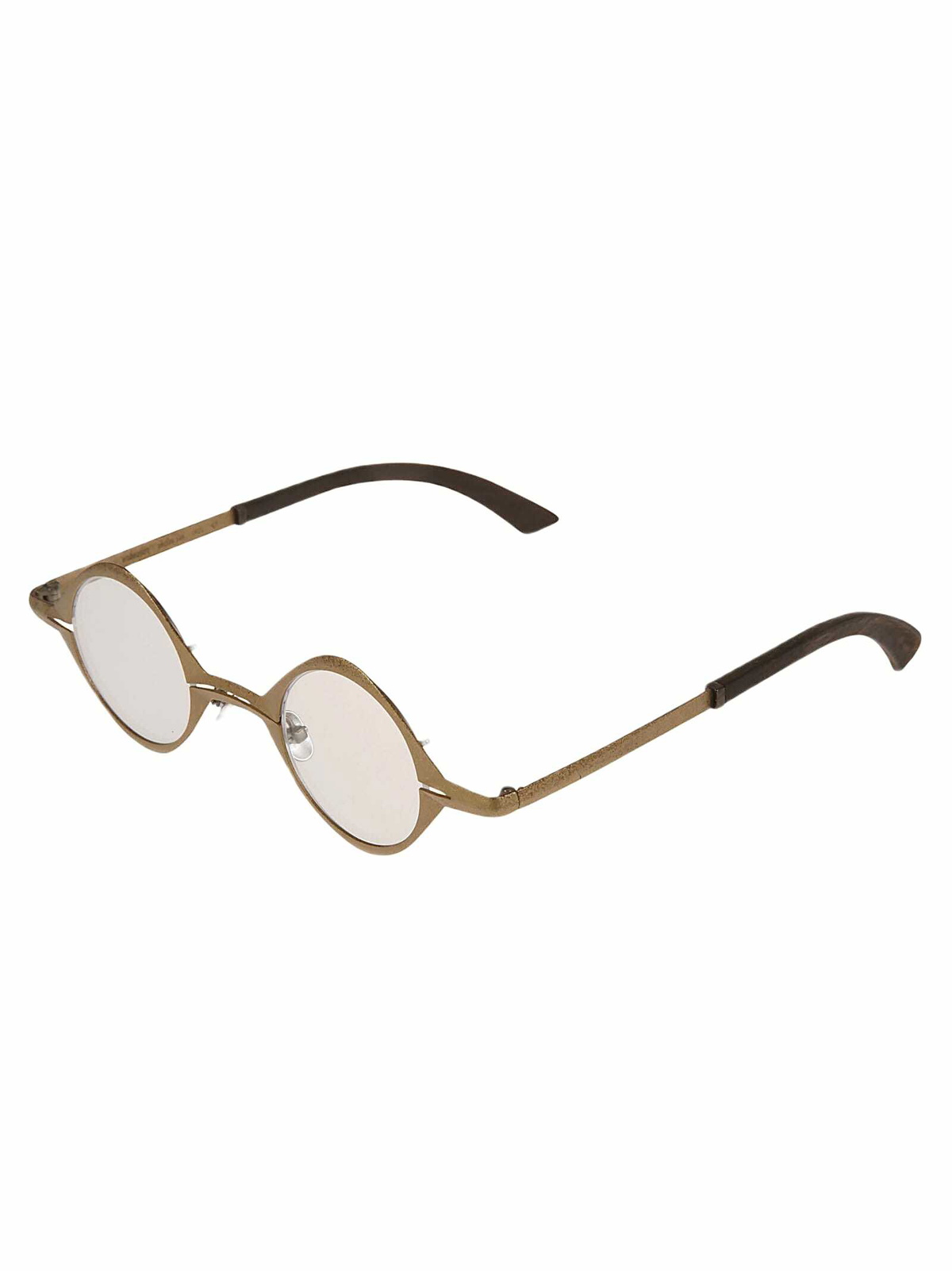 RIGARDS Leather Detail Round Glasses