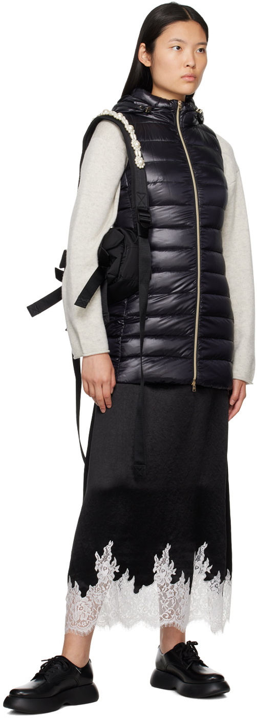 【HERNO】SERENA DOWN VEST Herno Black Serena Down Vest Herno