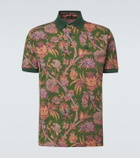 Etro Floral cotton piqué polo shirt