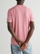 Folk - Panelled Cotton-Jersey T-Shirt - Pink