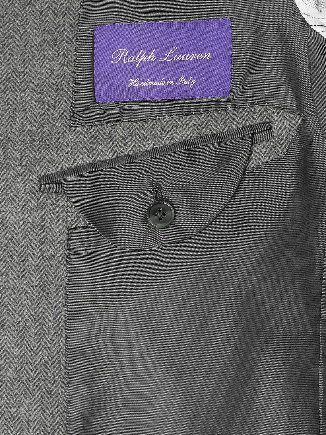 Ralph Lauren Purple label - Herringbone Wool Jacket - Gray