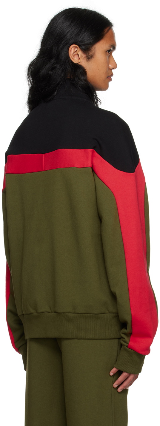 SPENCER BADU Black & Green Bowl Track Jacket