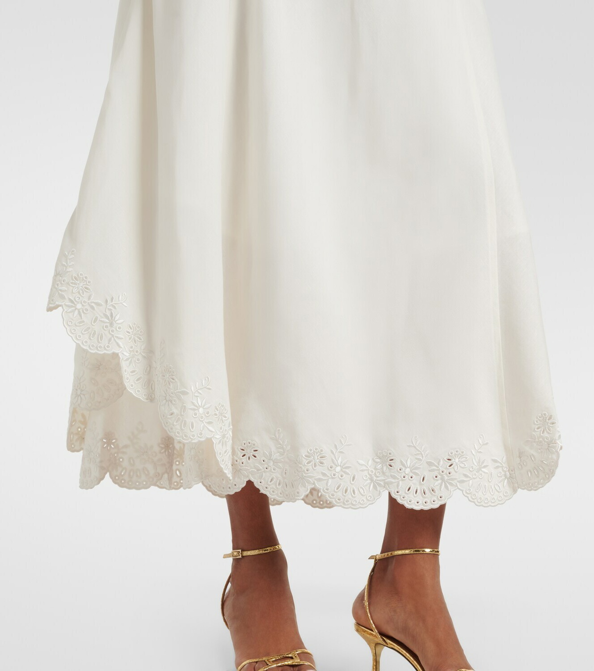 Simkhai Gillian linen-blend midi dress