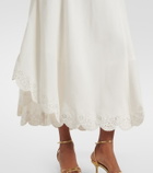 Simkhai Gillian linen-blend midi dress