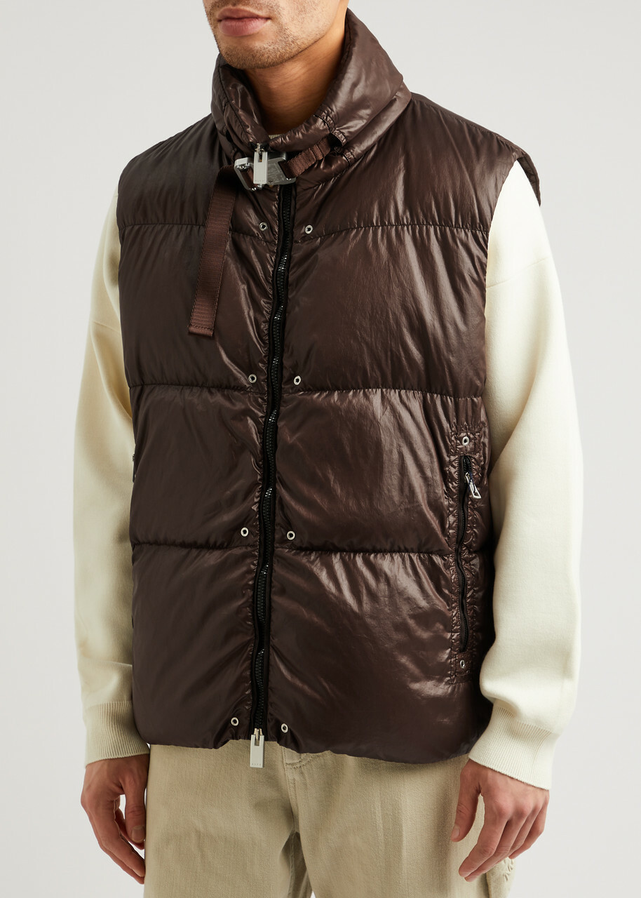 Moncler Genius 6 1017 Alyx 9SM Islote Quilted Nylon Gilet Aubergine