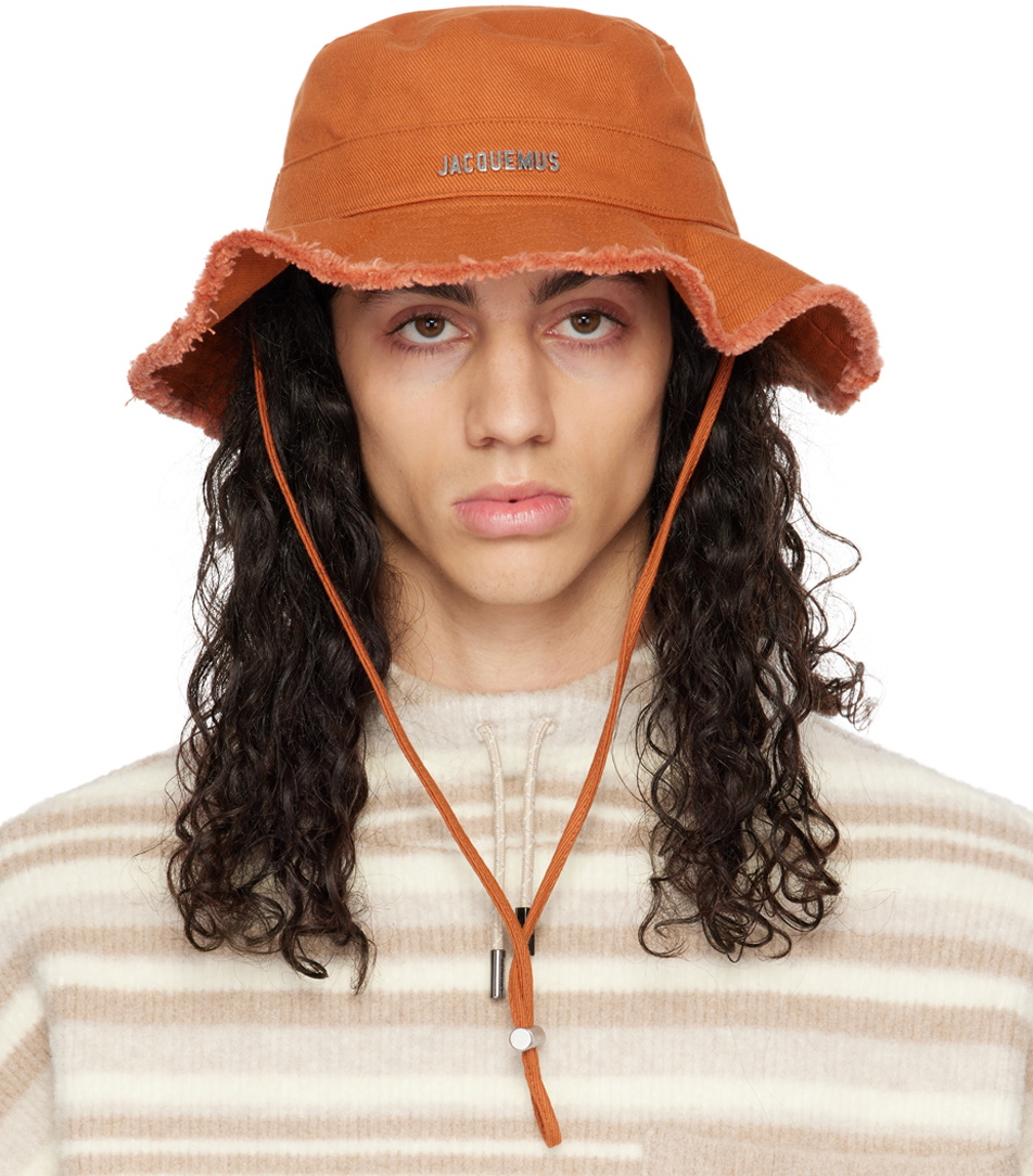 JACQUEMUS Orange Le Papier 'Le Bob Artichaut' Bucket Hat