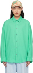 Acne Studios Green Button-Up Shirt