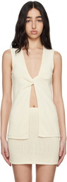 BEC + BRIDGE Off-White Milla Twist Tank Top