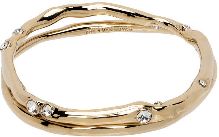 Photo: Dries Van Noten Gold Crystal Cuff Bracelet Set