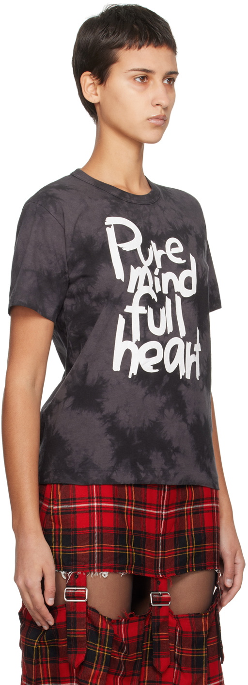 Black Comme des Garçons Gray Printed T-Shirt