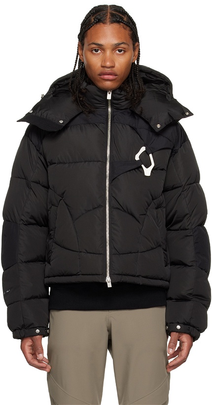 Photo: HELIOT EMIL Black Abstract Down Jacket