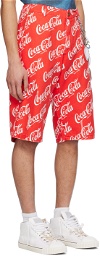 ERL Red Printed Shorts