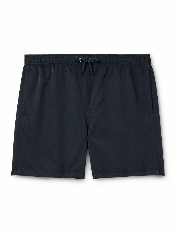 Photo: Norse Projects - Essential Straight-Leg Mid-Length Swim Shorts - Blue