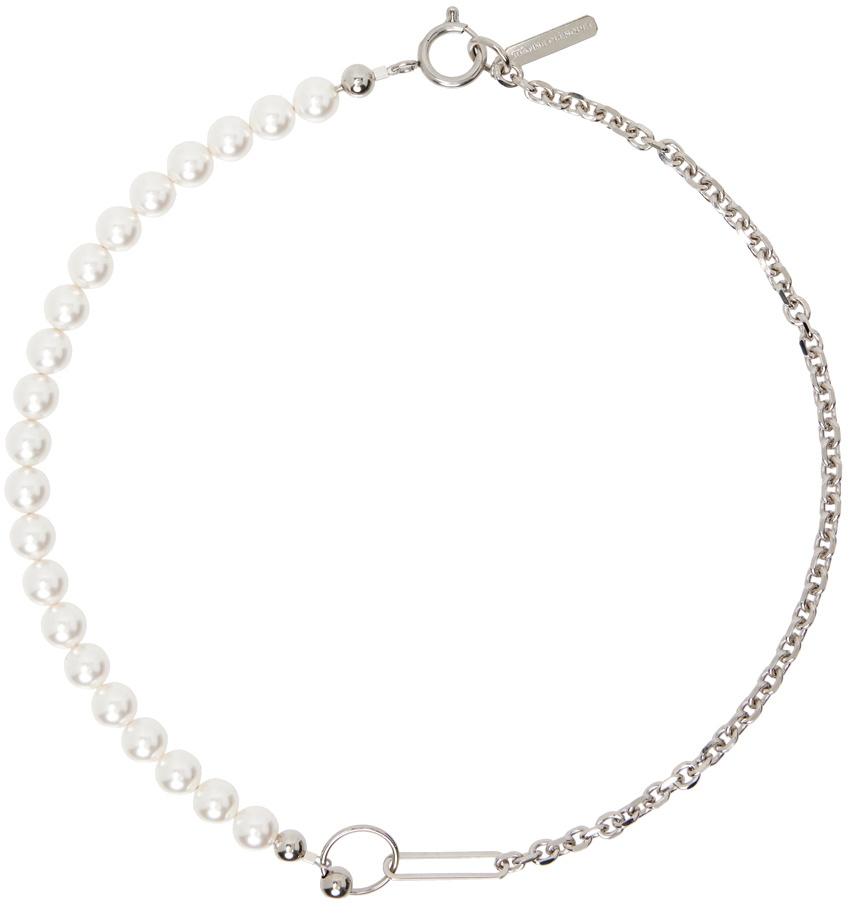 【Justine Clenquet】関税送料込★MARY リング Justine Clenquet Silver & White Marley Necklace Justine Clenquet