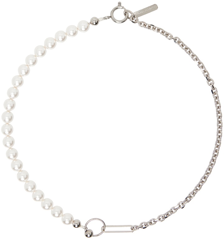 Photo: Justine Clenquet Silver & White Marley Necklace