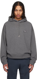 Maison Kitsuné Gray Bold Fox Head Patch Oversize Hoodie