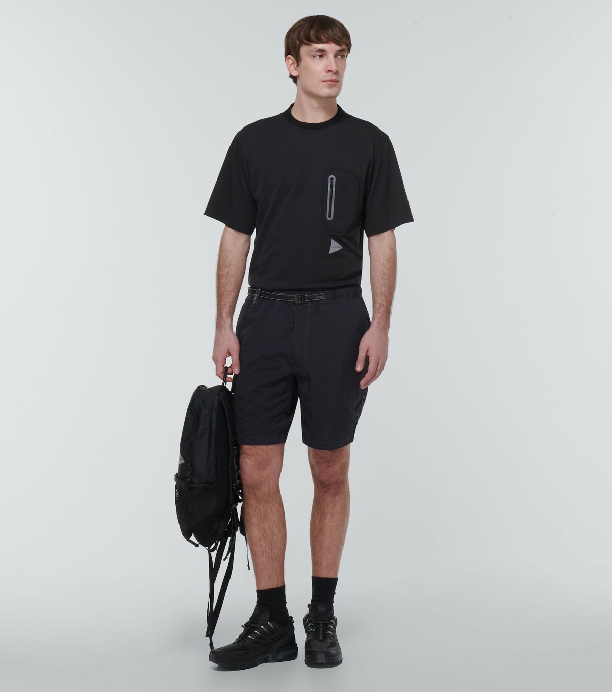 And Wander - NY belted shorts