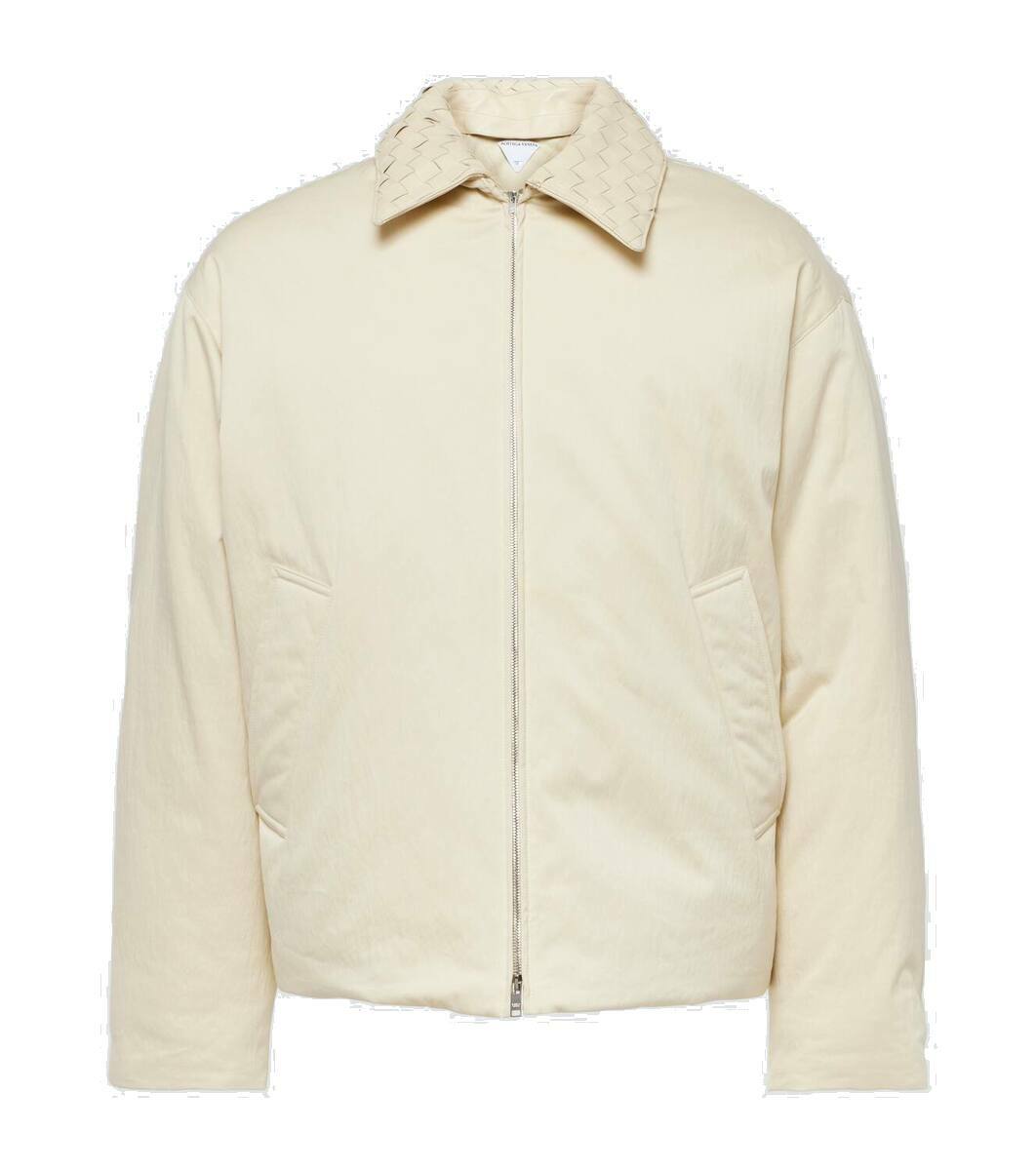 Bottega Veneta Down Brown Shiny Puffer Jacket Bottega Veneta