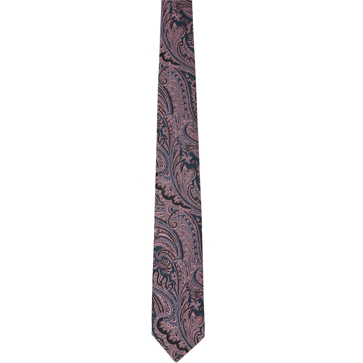 Dries Van Noten Pink & Green Paisley Tie