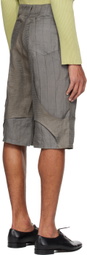 Solitude Studios SSENSE Exclusive Gray 'Shorts on Shorts' Shorts